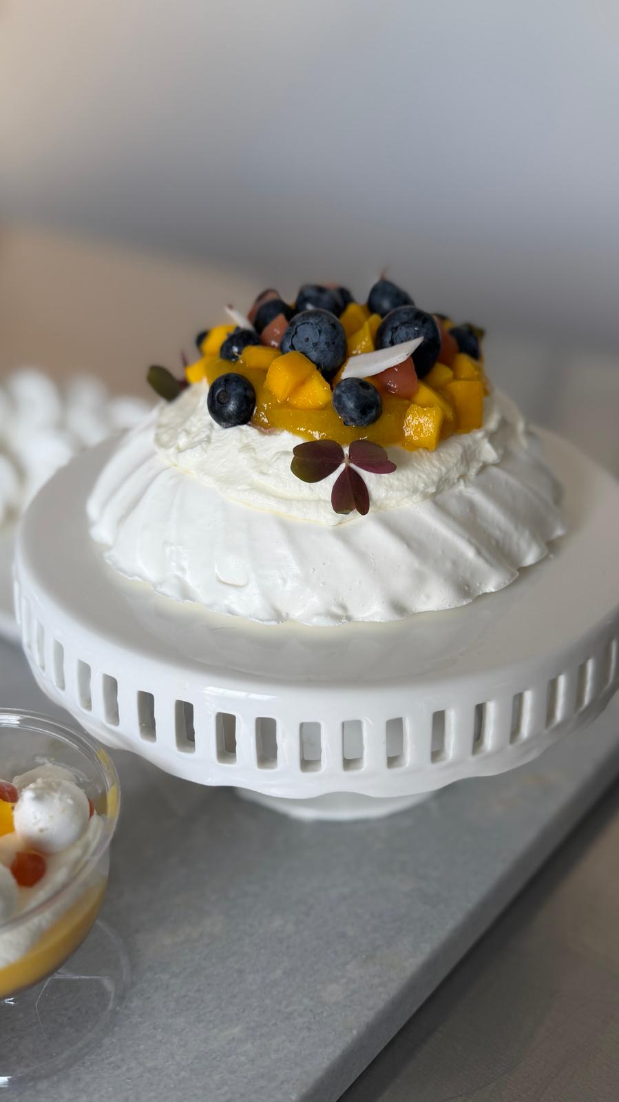 Tropical Fruit Meringue Nest